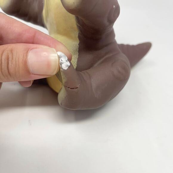 Vintage 1988 The Land Before Time Littlefoot Dinosaur Rubber Hand Puppet - Picture 6 of 7